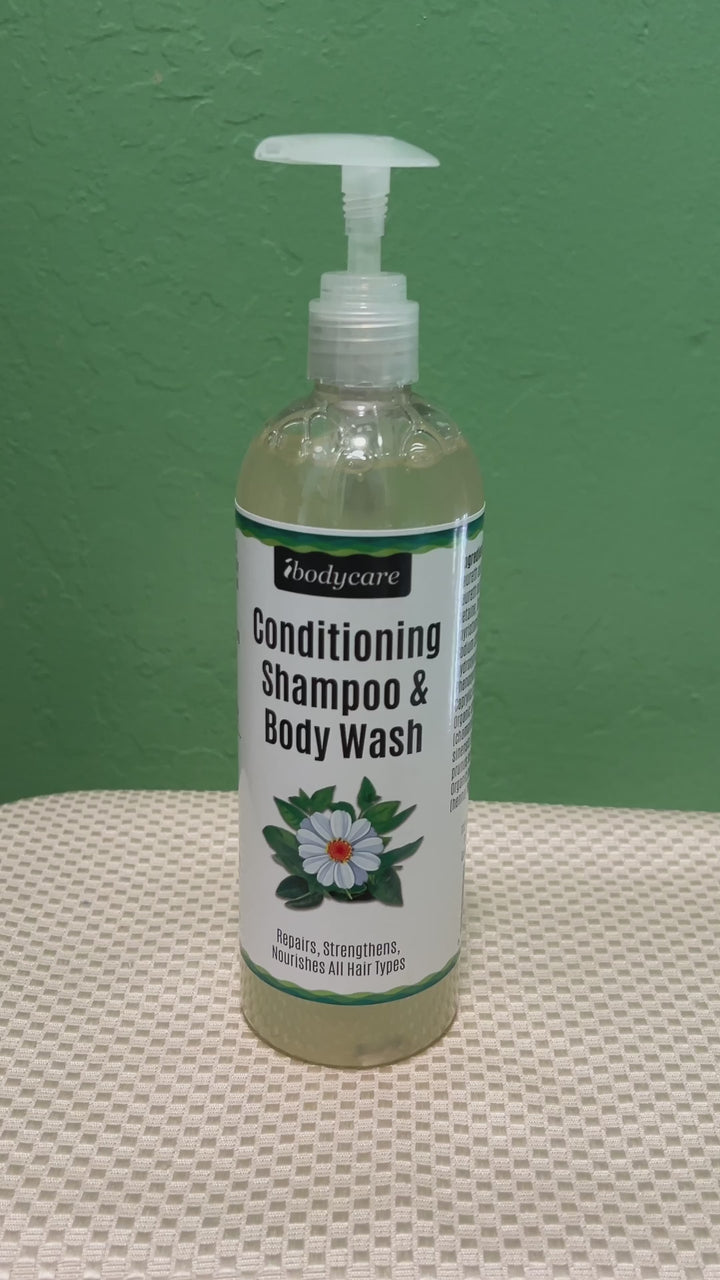 Conditioning Shampoo & Body Wash, Natural Hydrating, for All Hair Types, 16 oz