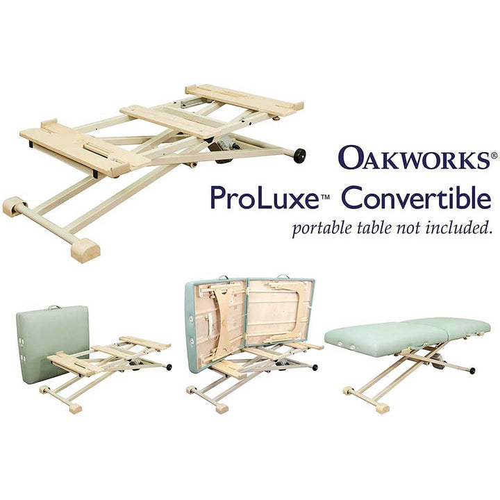 Proluxe Convertible Massage Table Lift Unit (Portable Table Sold Separately) - ibodycare - Oakworks - Foot Control (standard)