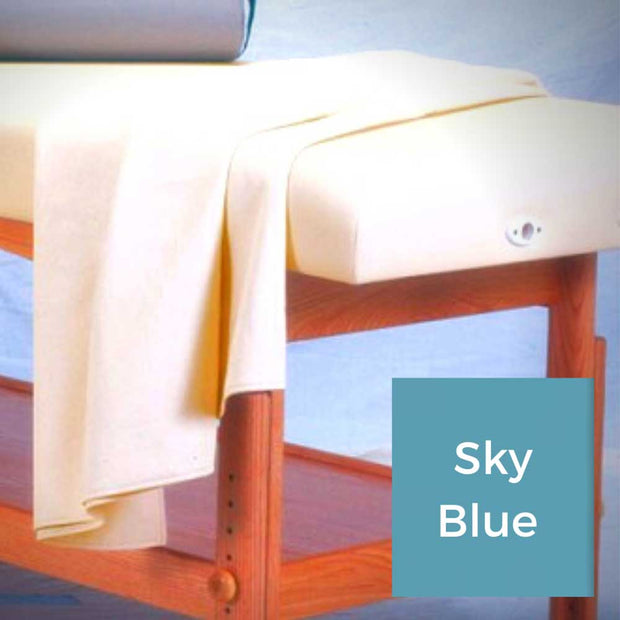 Flat Spa Drape Table Protector, Sky Blue