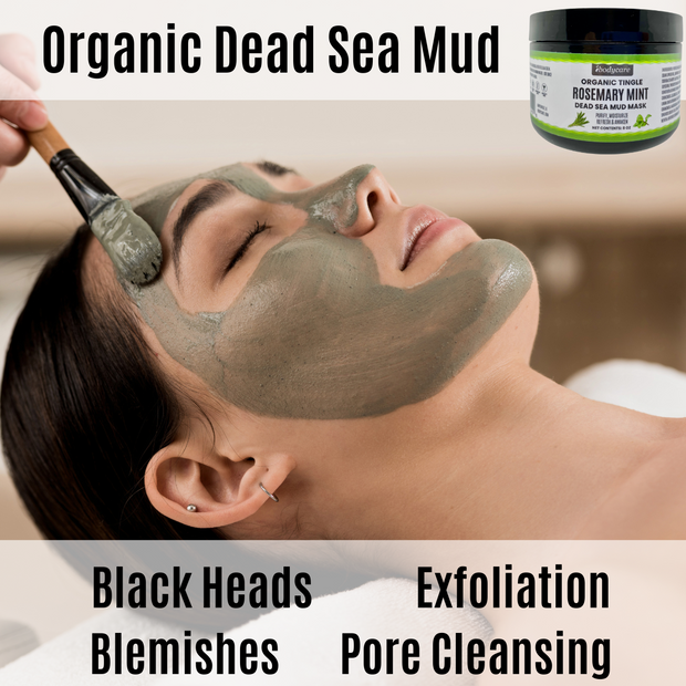Dead Sea Mud Mask, Rosemary Mint Organic 8 oz