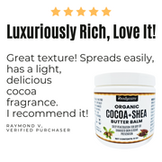 Organic Cocoa + Shea Butter Balm Review