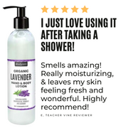 Review of Organic Lavender Hand & Body Lotion