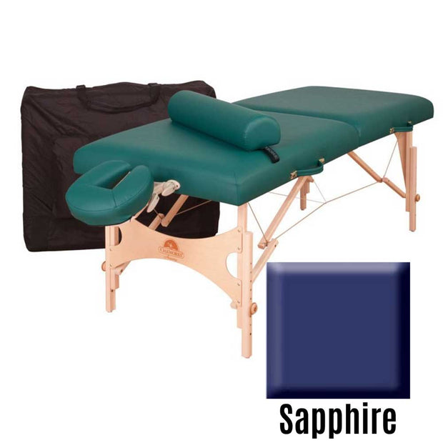 Oakworks Aurora Professional Portable Massage Table Package Sapphire