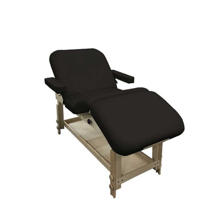 Taj Mahal Deluxe Stationary Massage Table Black