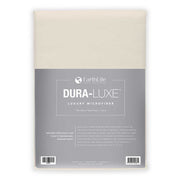 dura luxe microfiber fitted sheet creme