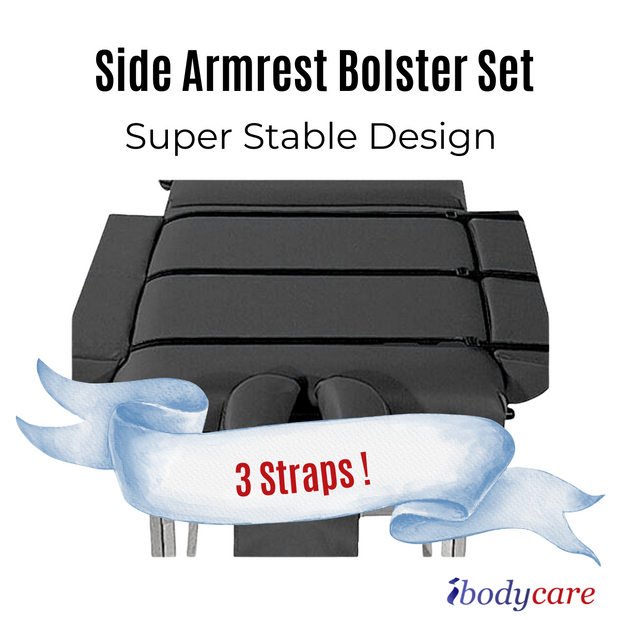 Side Armrest Bolster, Massage Table Extender 10"