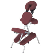 Vortex™ Portable Massage Chair Package burgundy